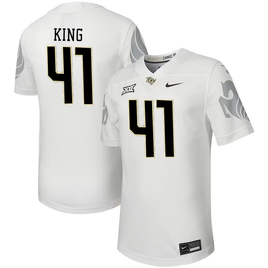 Men #41 Gage King UCF Knights Big 12 Conference College Football Jerseys Stitched-Black